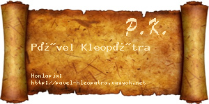 Pável Kleopátra névjegykártya